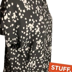 Black and White Polka Dot Blouse (item#10178)